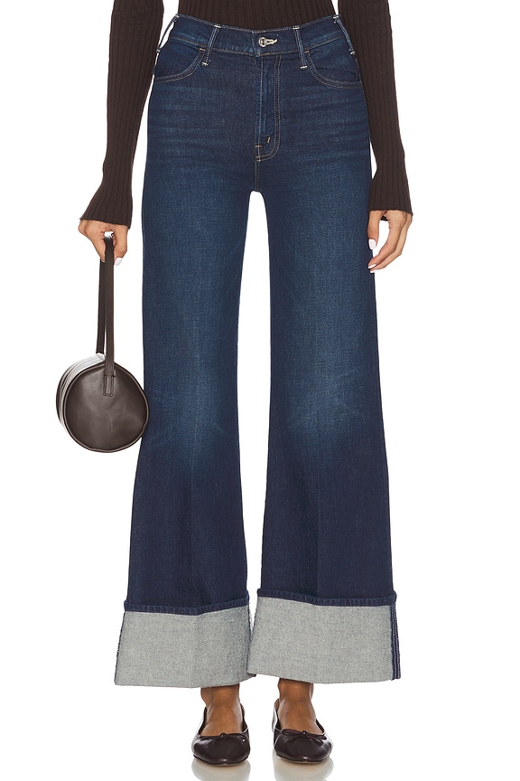 view 1 of 6 The Petite Hustler Roller Sneak Cuff Jeans in Kicks And Rifts