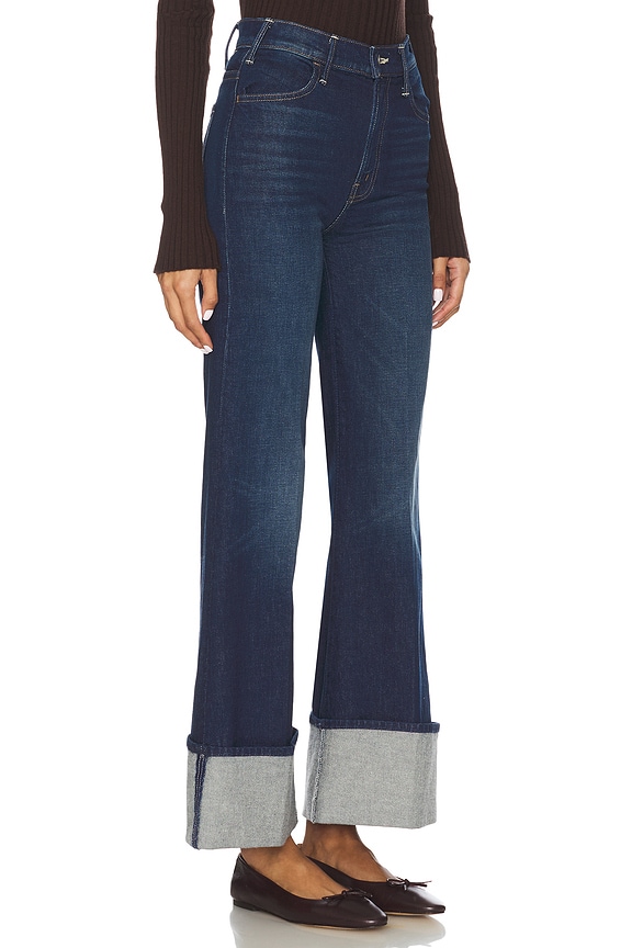 view 2 of 6 The Petite Hustler Roller Sneak Cuff Jeans in Kicks And Rifts