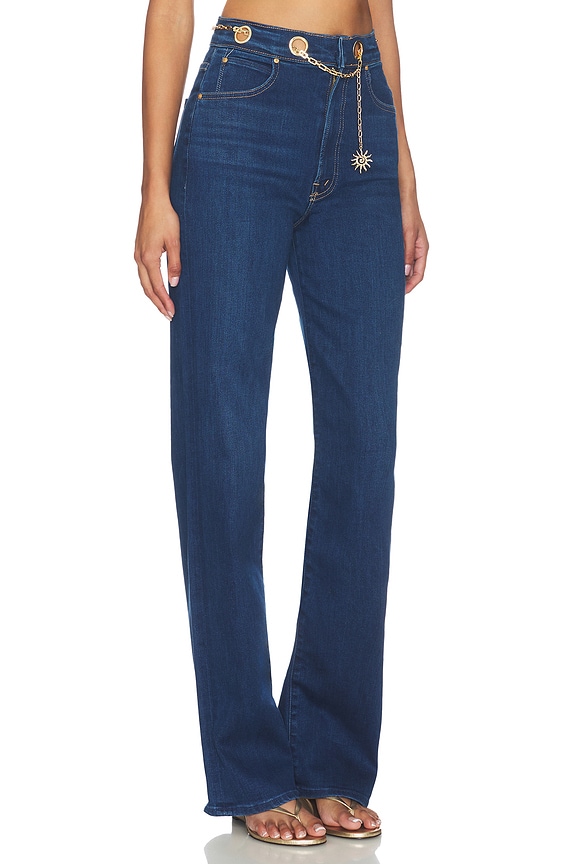 view 2 of 6 The Off The Chain High Waisted Tunnel Vision Sneak Jeans in Pinkies Up