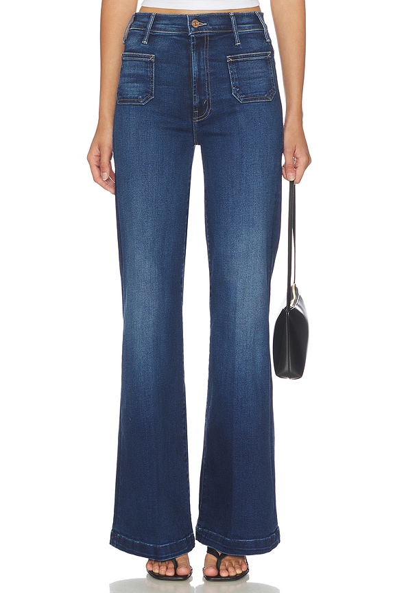 view 1 of 6 The Hustler Roller Patch Pocket Sneak Jeans in Taking Chances