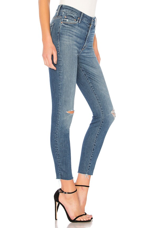 view 2 of 4 High Waisted Looker Ankle Fray Jean in Wild!
