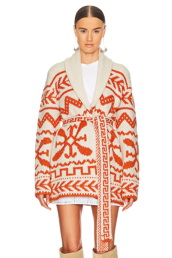 view 2 of 5 Belted Short Cardigan in Pretty As A Peach