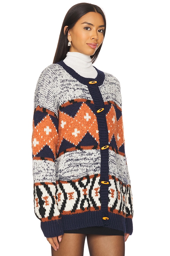 view 2 of 4 The Long Drop Cardigan in One Tile At A Time
