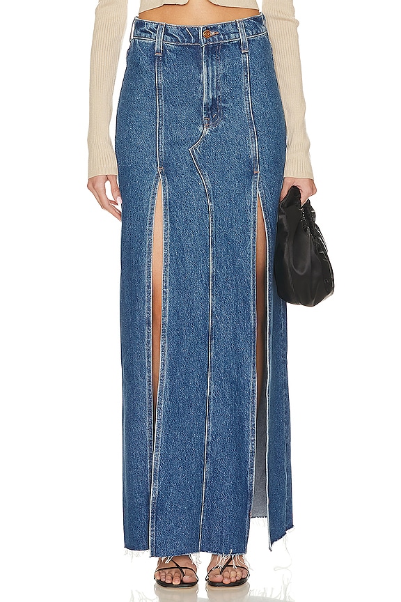 view 2 of 5 SNACKS! The Lickity Split Fray Skirt in Yummy