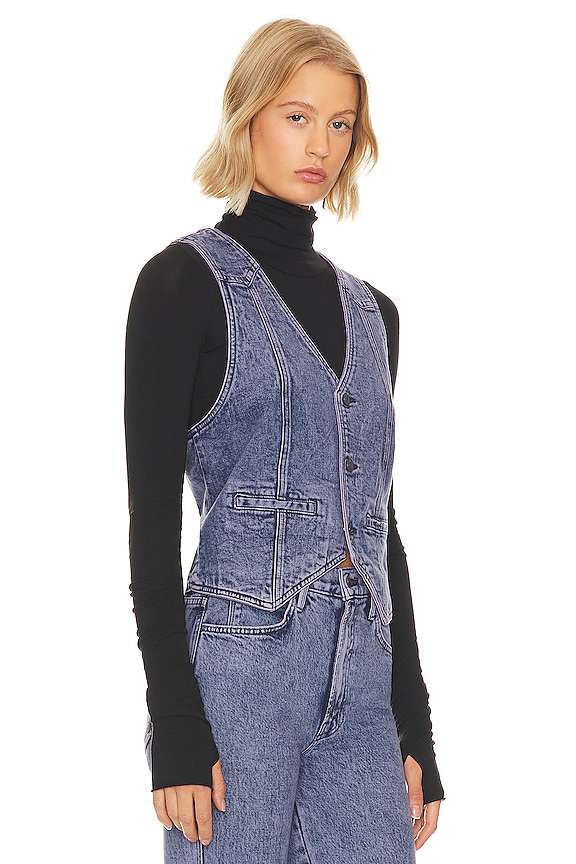 view 2 of 4 MASKED RIDER 조끼 in Paisley Purple