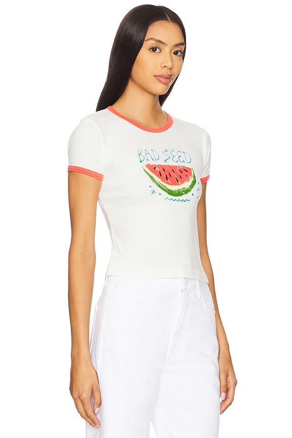 view 2 of 4 The Itty Bitty Ringer Tee in Bad Seed