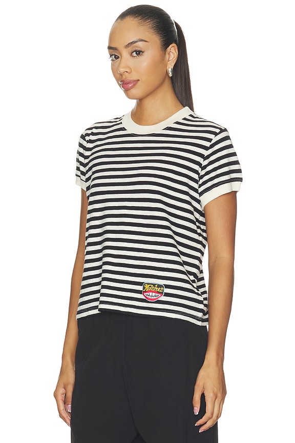 view 2 of 5 The Boxy Goodie Goodie in Small Stripe Slub Jersey