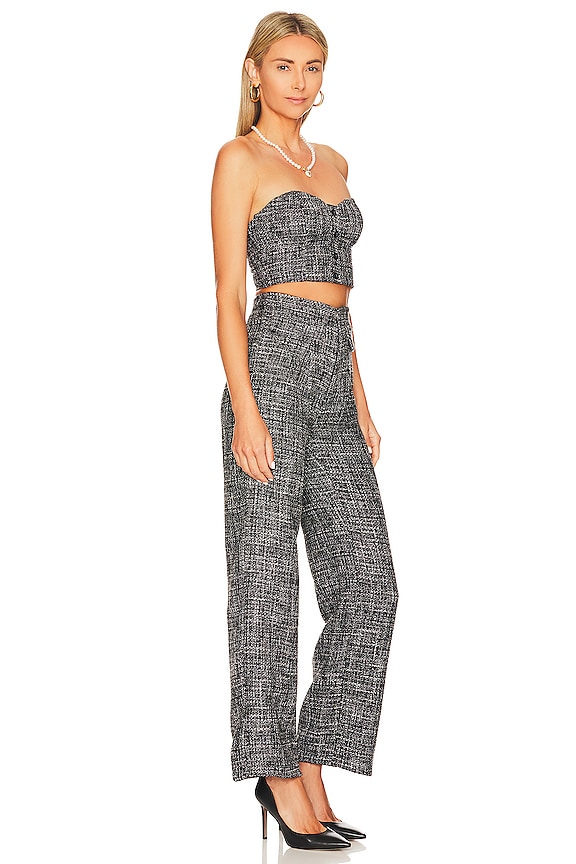 view 2 of 4 НАБОР БРЮКИ И ТОП SASHA in Gray