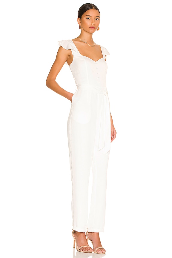 view 2 of 3 Gloria Flutter Jumpsuit in White
