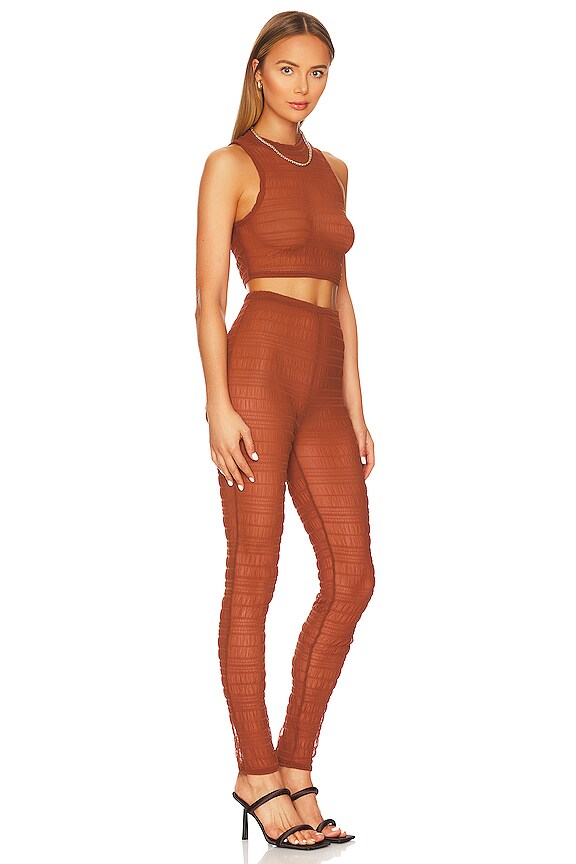 view 2 of 4 ENSEMBLE PANTALON MAXINE in Brown