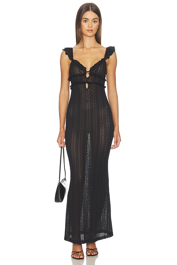 view 1 of 3 ROBE MACIE in Black