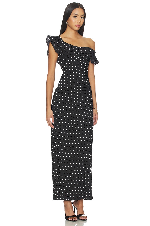 view 2 of 3 VESTIDO MONROE in Black & White Dot