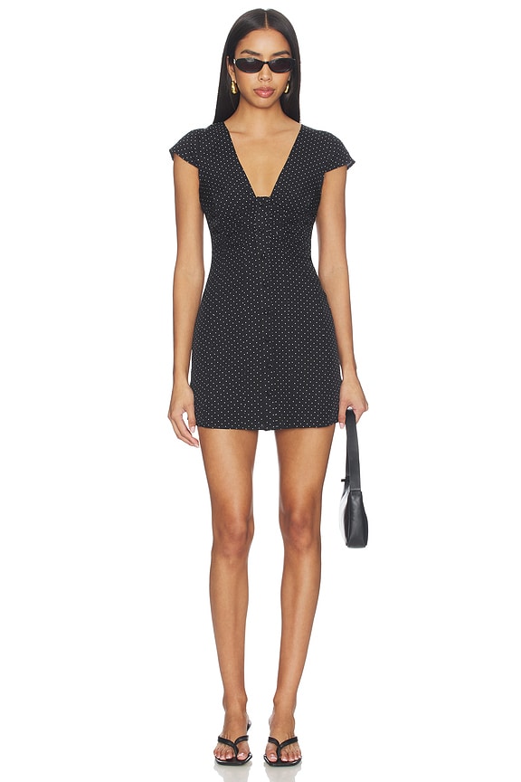 view 1 of 4 ROBE NOA in Black & White Dot