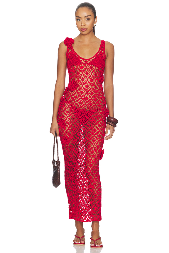 view 1 of 4 VESTIDO TIRIA in Red