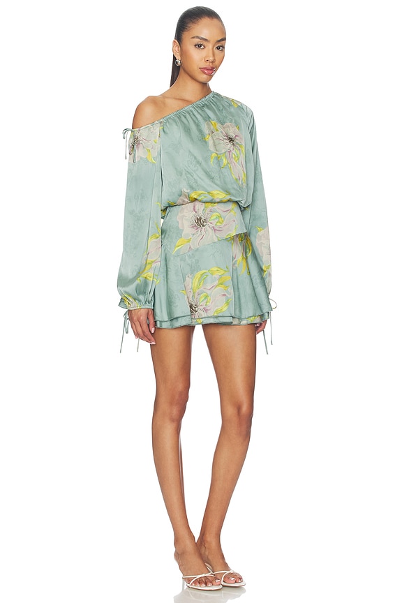 view 2 of 3 ROBE VIOLETTA in Teal Floral