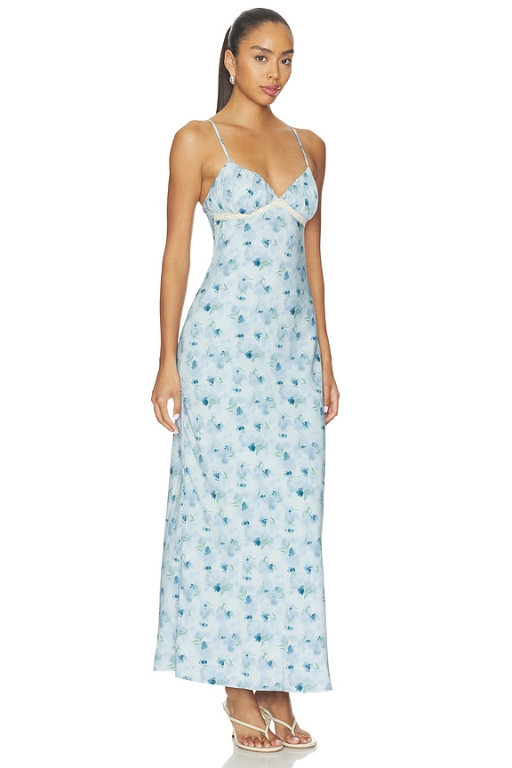 view 2 of 3 VESTIDO STACEY in Blue Floral
