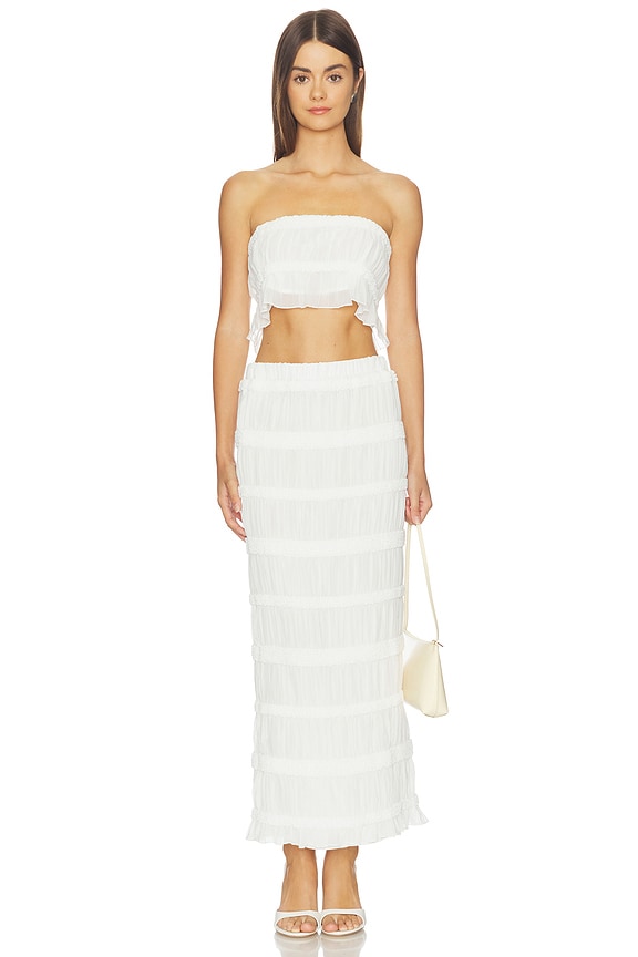 view 1 of 3 ENSEMBLE JUPE MARJANE in White