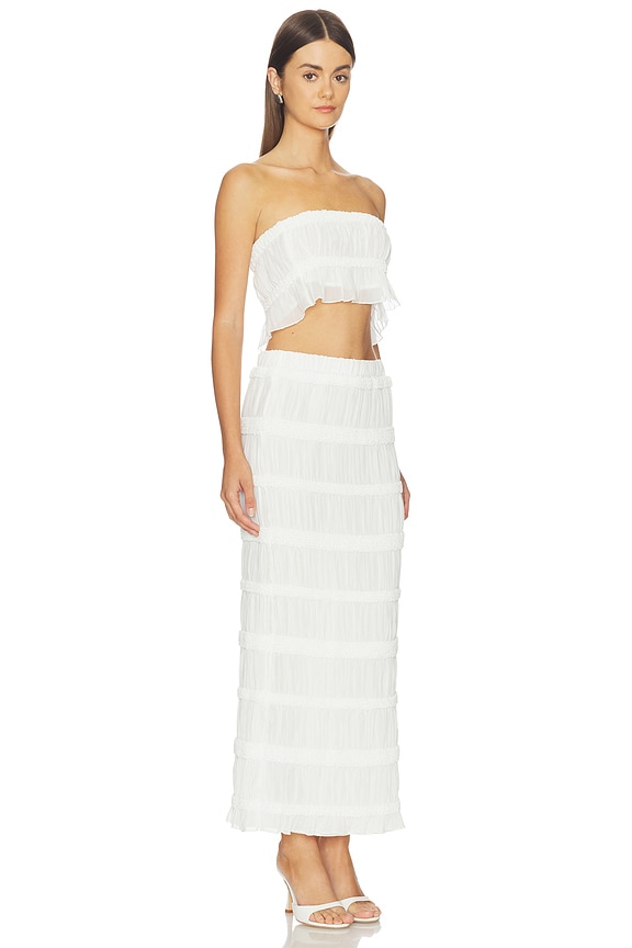view 2 of 3 ENSEMBLE JUPE MARJANE in White