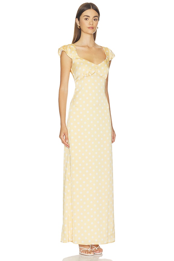 view 2 of 4 VESTIDO DOROTHY in Orange & White Dot