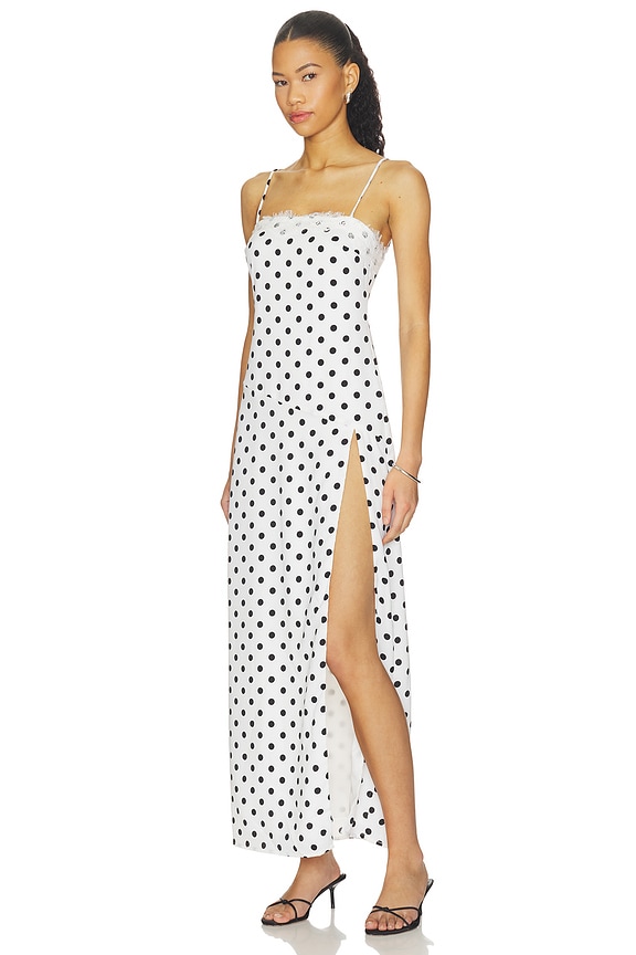 view 2 of 4 VESTIDO CINDY  in White & Black Dot