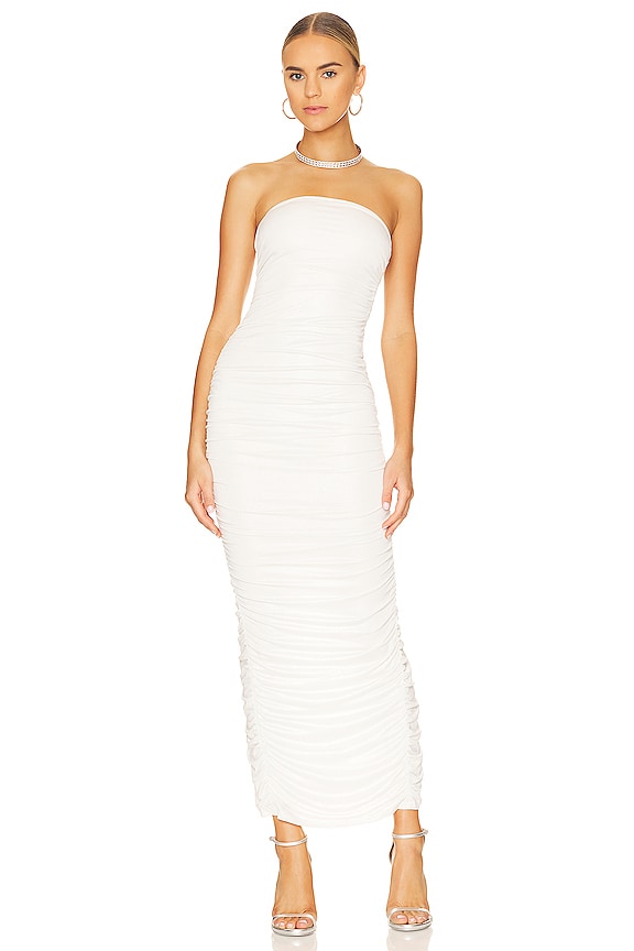 view 2 of 5 Maddy Ruched Gown in White