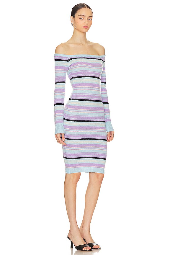 view 2 of 3 JOCELYN KNIT MIDI ドレス in Blue Multi