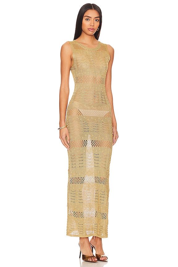 view 2 of 3 SEVYN 미디 원피스 in Gold