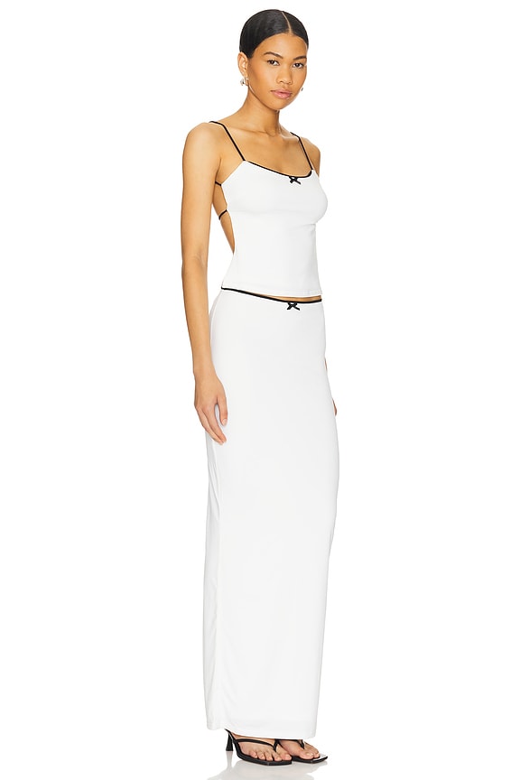 view 2 of 3 Koral Maxi Skirt Set in White