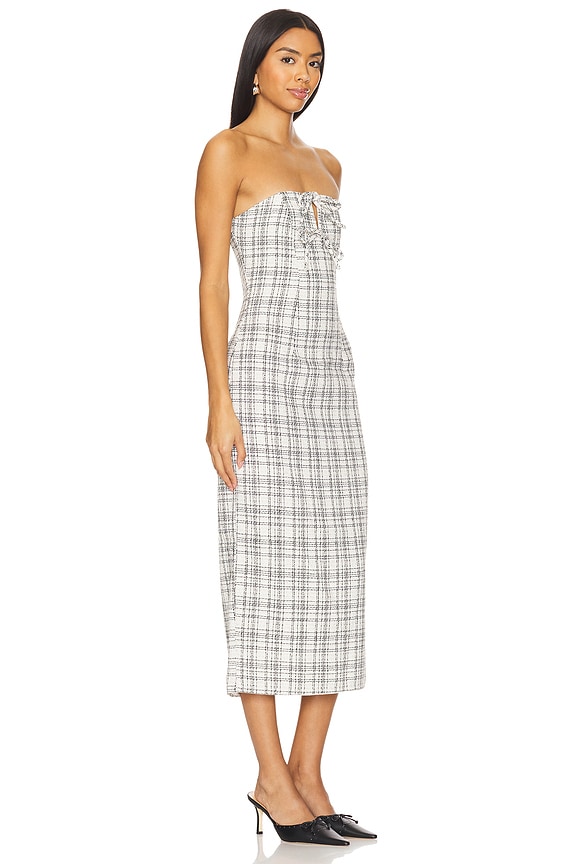 view 2 of 4 ROBE CARRIE in White & Black