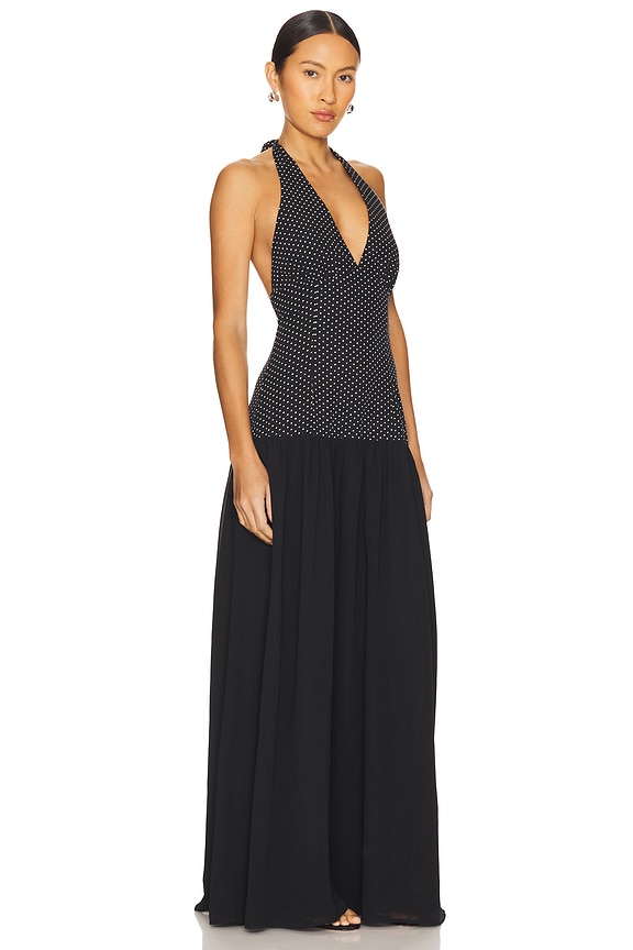 view 2 of 4 Lile Maxi Dress in Black Polka Dot
