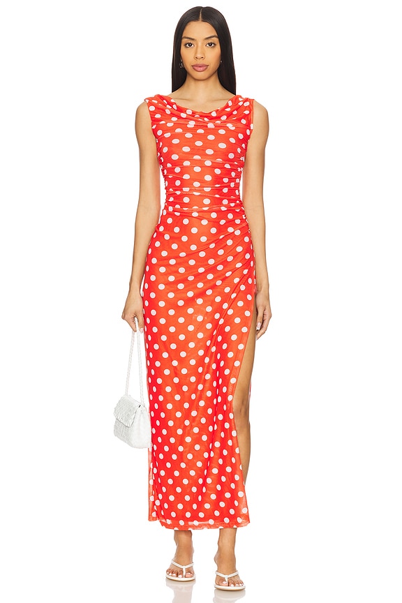 view 2 of 4 CORA ドレス in Red & White