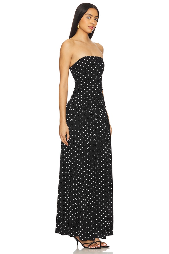view 2 of 4 Paraisa Maxi Dress in Black Polka Dot