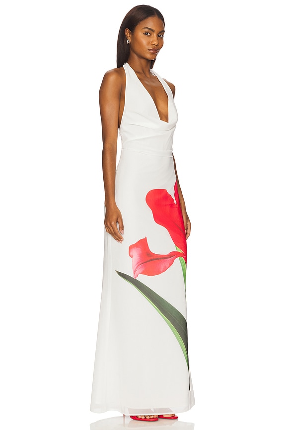 view 2 of 4 Shelby Halter Maxi Dress in White