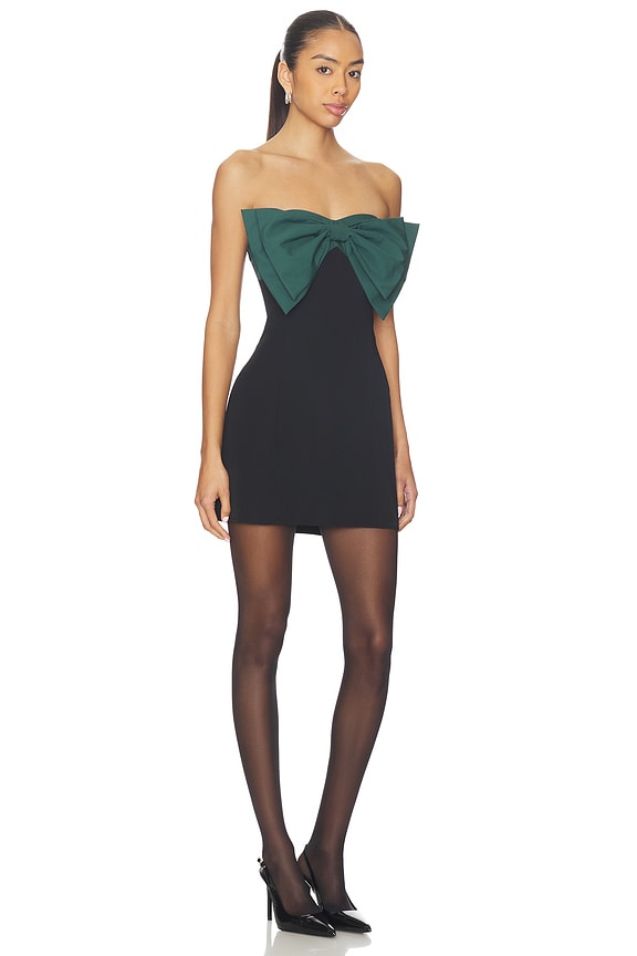 view 2 of 3 Giovanni Mini Dress in Black And Green