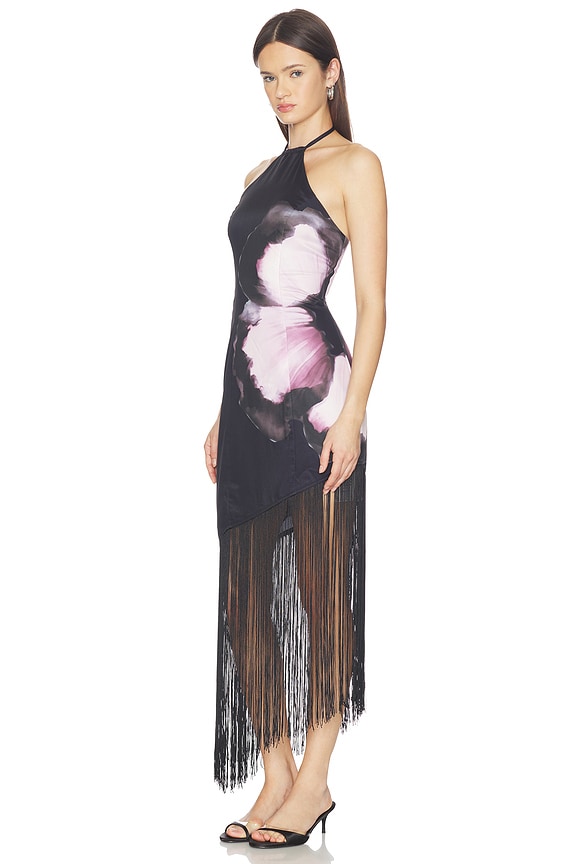 view 2 of 3 Deirdre Halter Midi Dress in Black