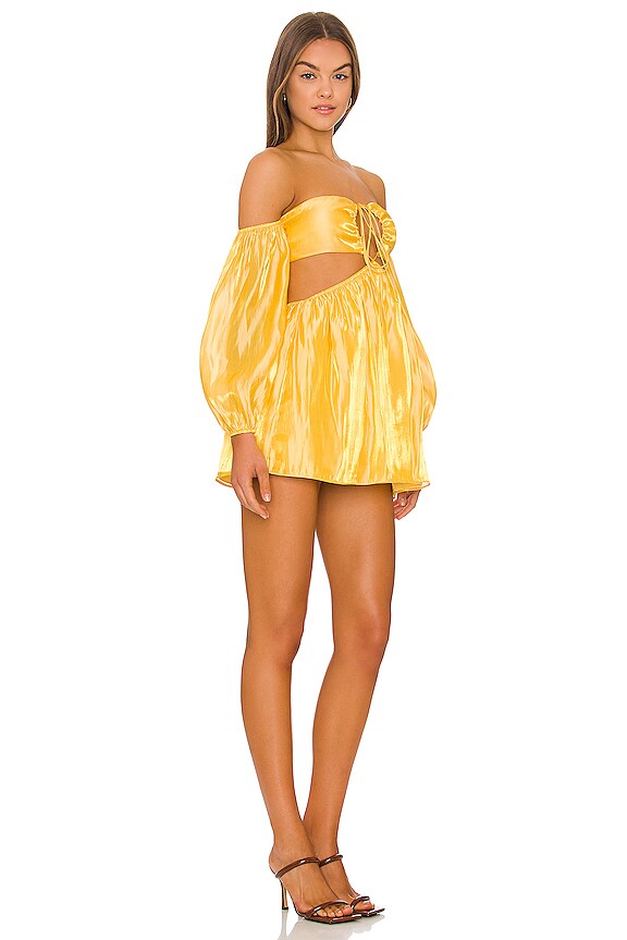 view 2 of 4 VESTIDO DESCUBIERTO NADIA in Yellow