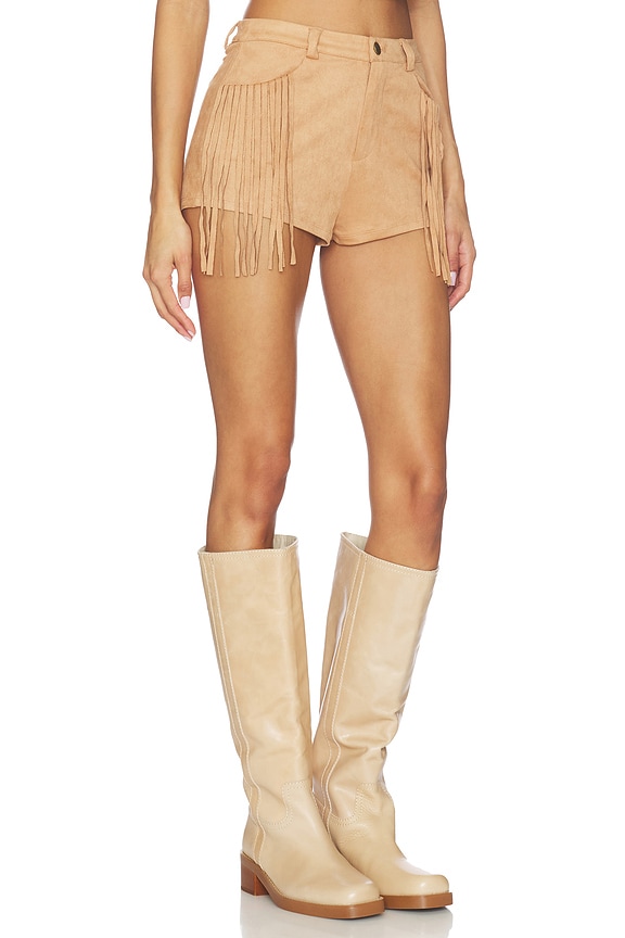 view 2 of 6 Autumn Fringe Short in Tan