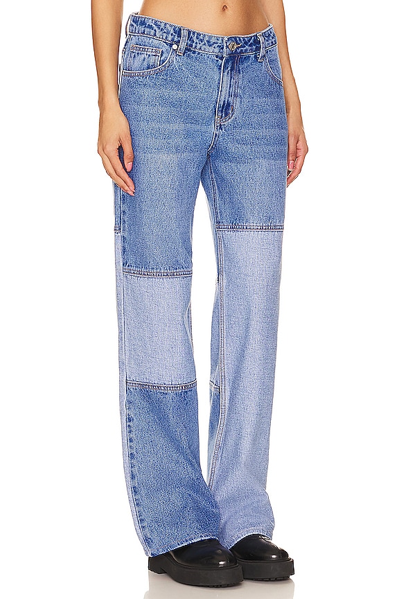 view 2 of 4 Aluna Wide Leg Jeans in Blue Denim