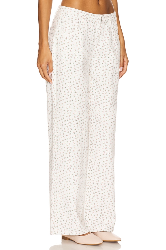 view 2 of 6 Brya Floral Jean in White Floral