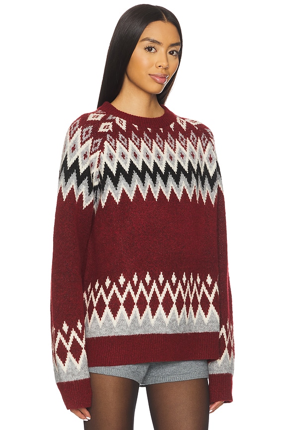 view 2 of 4 CALANTHA 스웨터 in Burgundy