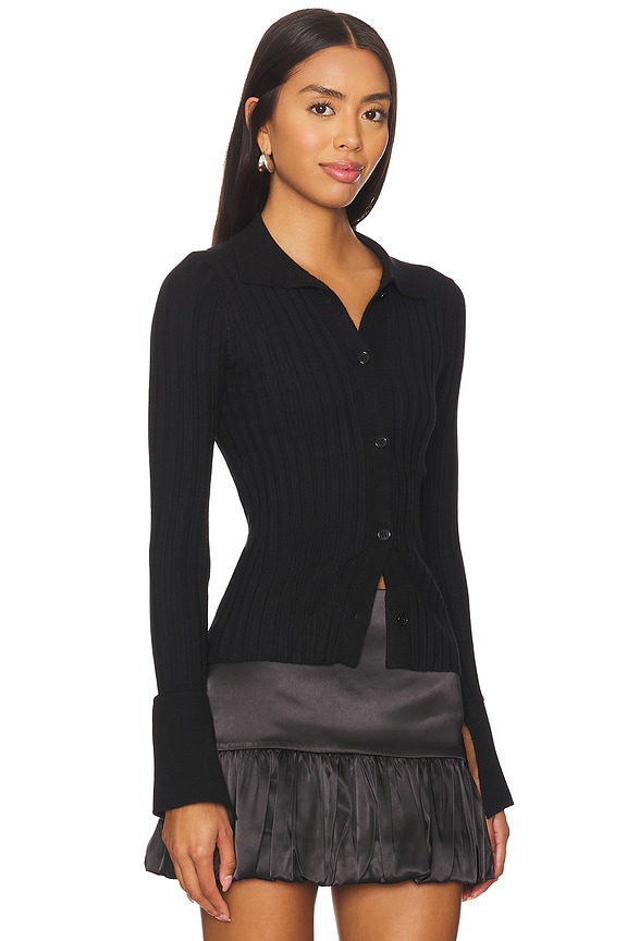view 2 of 4 Brandy Button Front Sweater in Black
