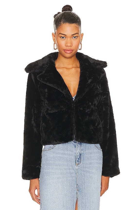 view 2 of 5 Payton Faux Fur Jacket in Black