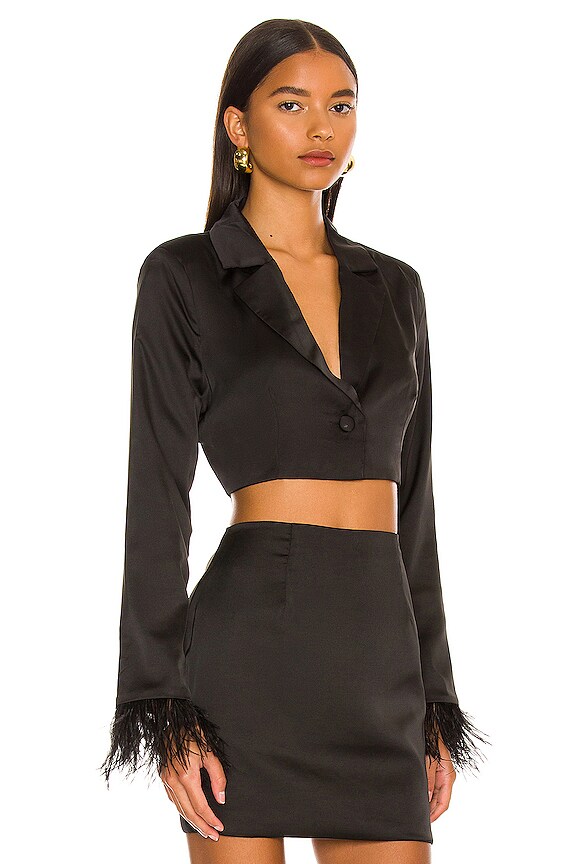 view 2 of 4 Julia Blazer Top in Black