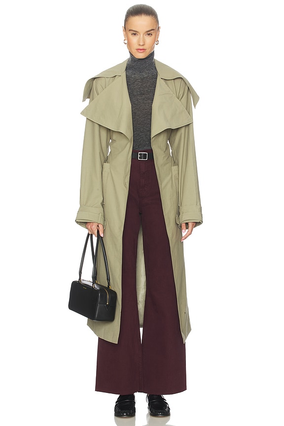 view 2 of 4 Casie Trench Coat in Sage