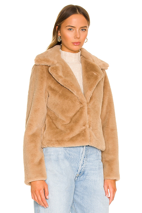 view 2 of 4 Payton Faux Fur Jacket in Beige