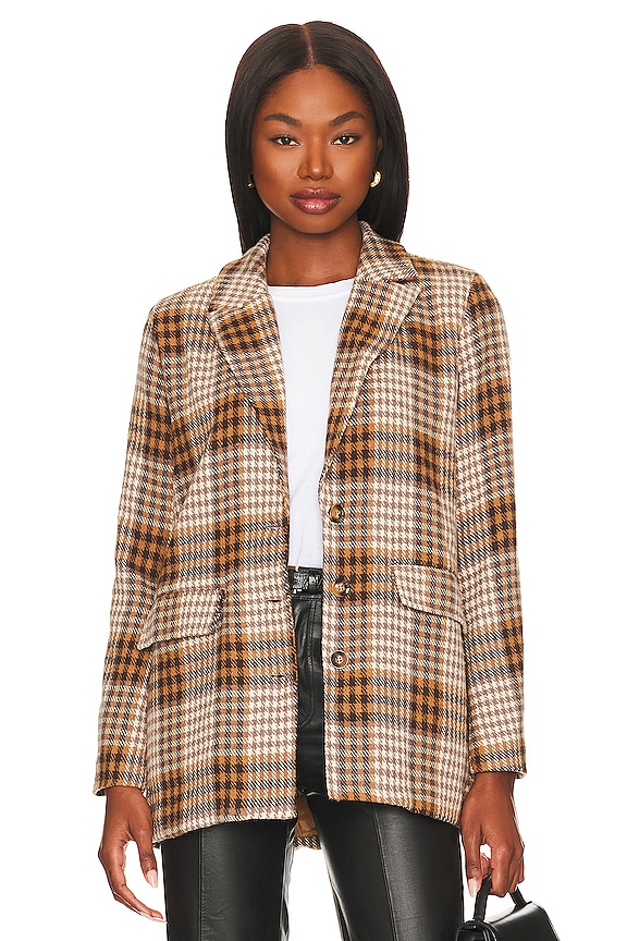view 2 of 5 Romy Oversized Blazer in Brown Multi