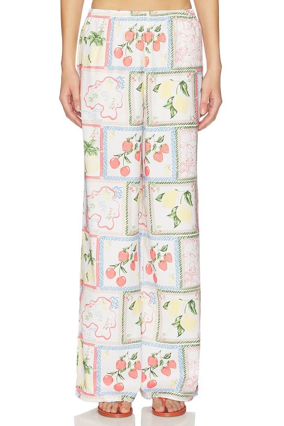view 1 of 6 Kialana Relaxed Pant in White Multi