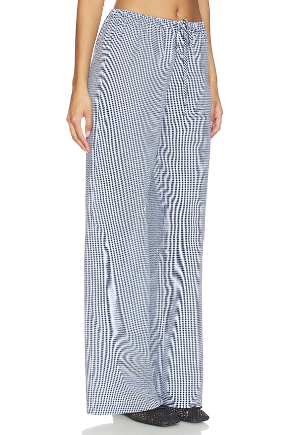 view 2 of 6 PANTALON RUTHIE in Blue Gingham