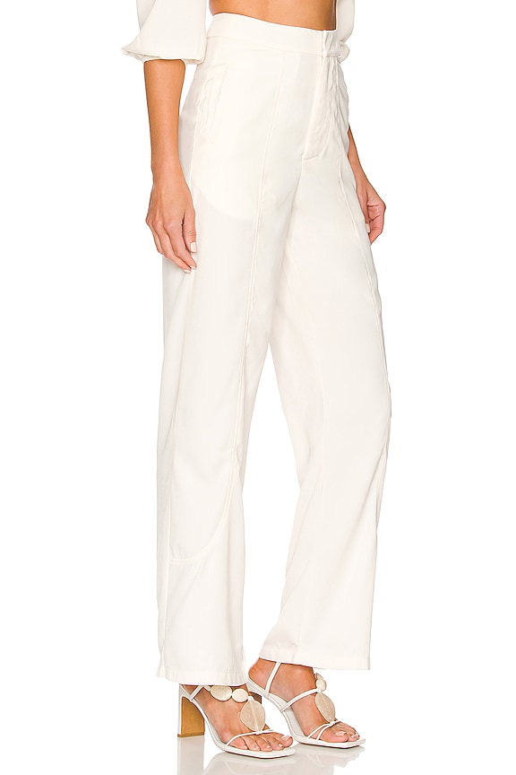 view 2 of 4 Danna Wide Leg Pant in Off White