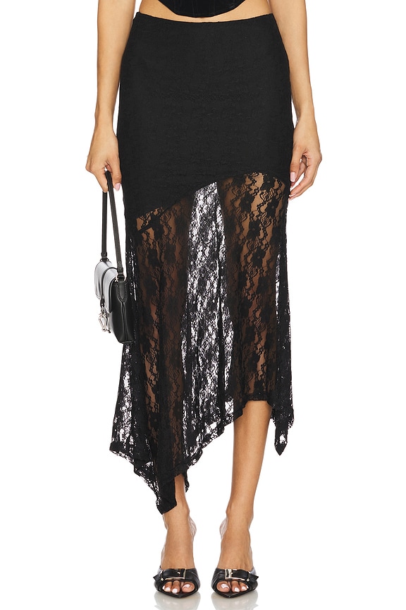 view 1 of 6 Ronah Maxi Skirt in Black
